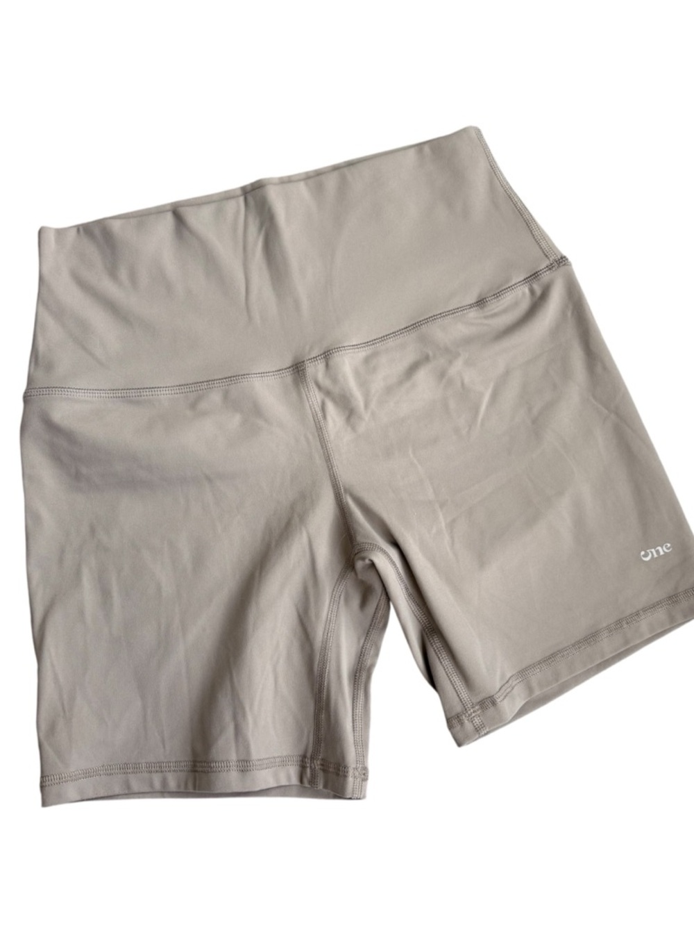 High-Waist Women’s Bike Shorts in Light Taupe